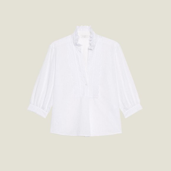 Sandro Embroidered Giacomo blouse ✨ - Picture 5 of 12